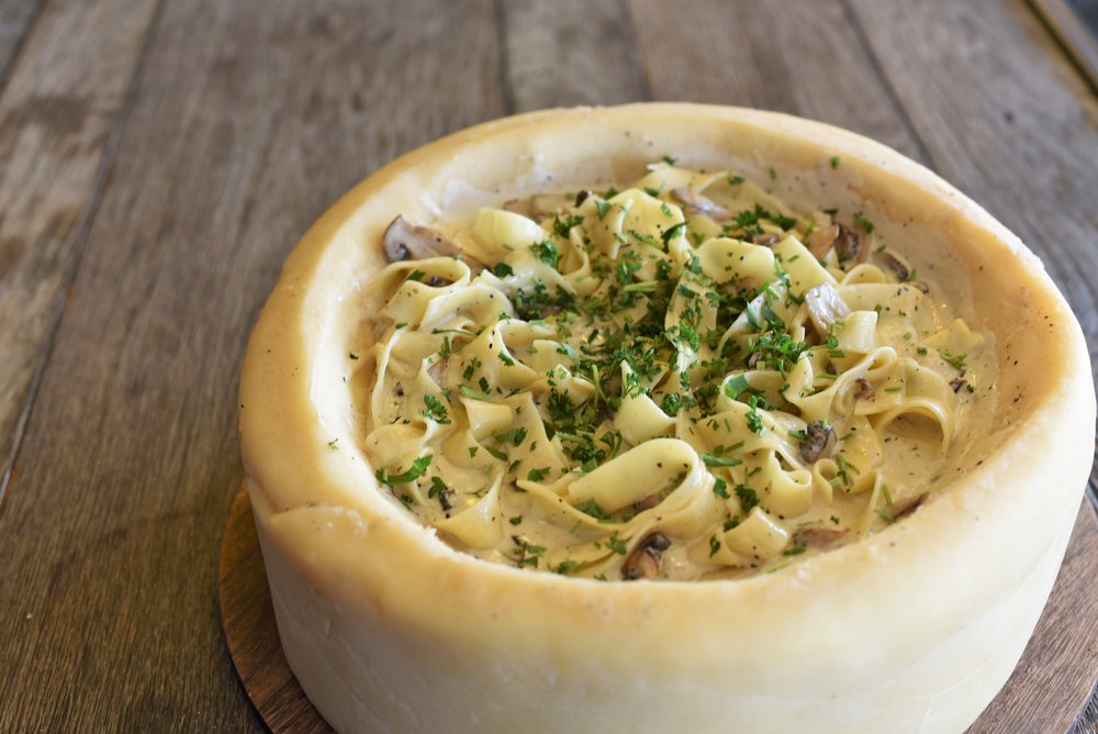 pasta cheese wheel