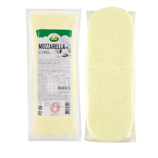 Arla Mozzarella 2.3kg ชีสยืด ชีสก้อน ชีสพิซซ่า นมแท้ 98%